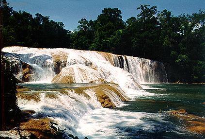 Foto: Mexiko-Agua Azul vodopády