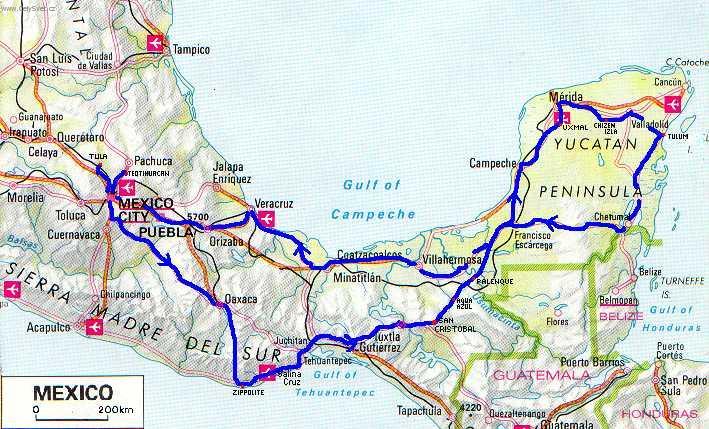 Foto: Mexiko-trasa