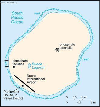 Foto: Nauru-politická mapa