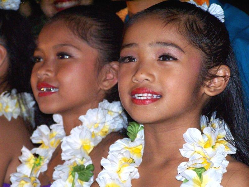 Foto: Havajské děti-Waikiki Beach, Havaj