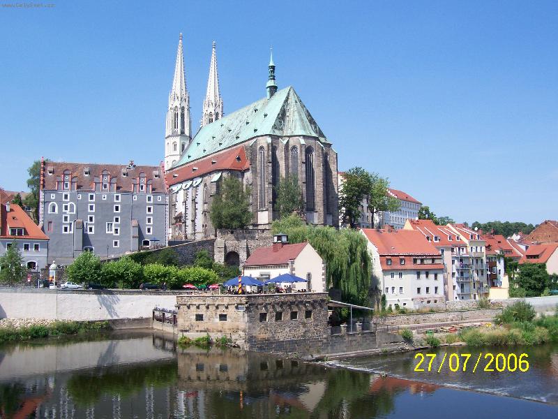 Foto: Görlitz-Chrám focený z polské strany řeky