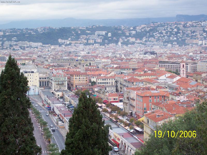 Foto: Nice-Pohled na město z hradního návrší /Butte du Chateau/