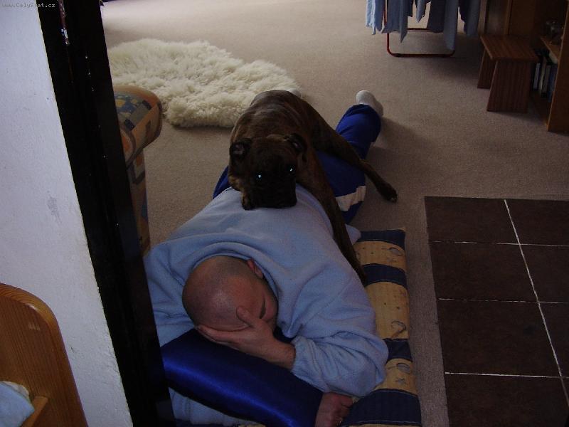 Foto: odpočinek po perným dnu