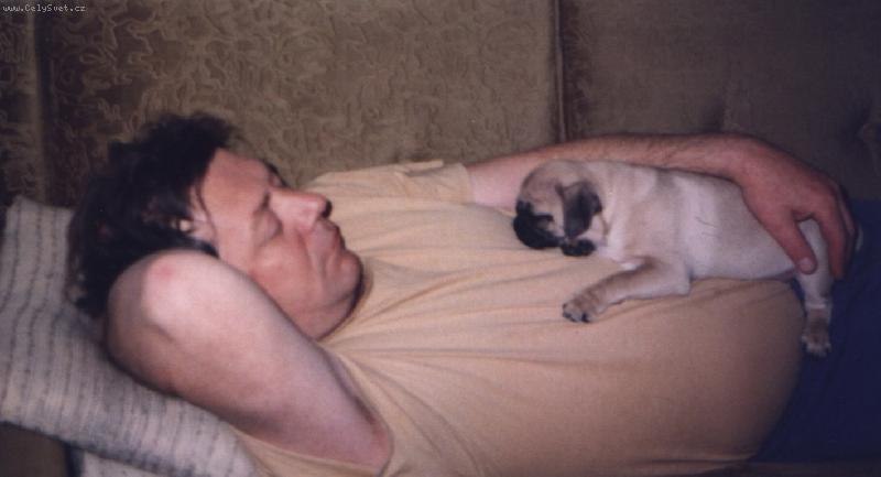 Foto: Bertík-Tak hajal, když byl miminko :)