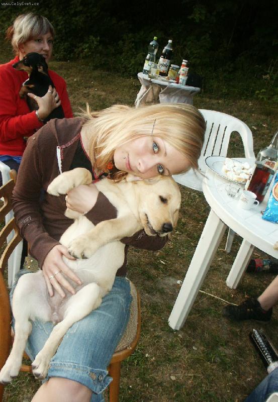 Foto: S Miškou-tady měla 9 týdnů