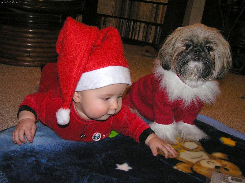 Foto: Štědrý večer-Aisha se synovečkem Matýskem