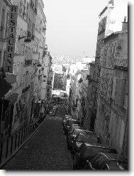 Ulička v Montmartru