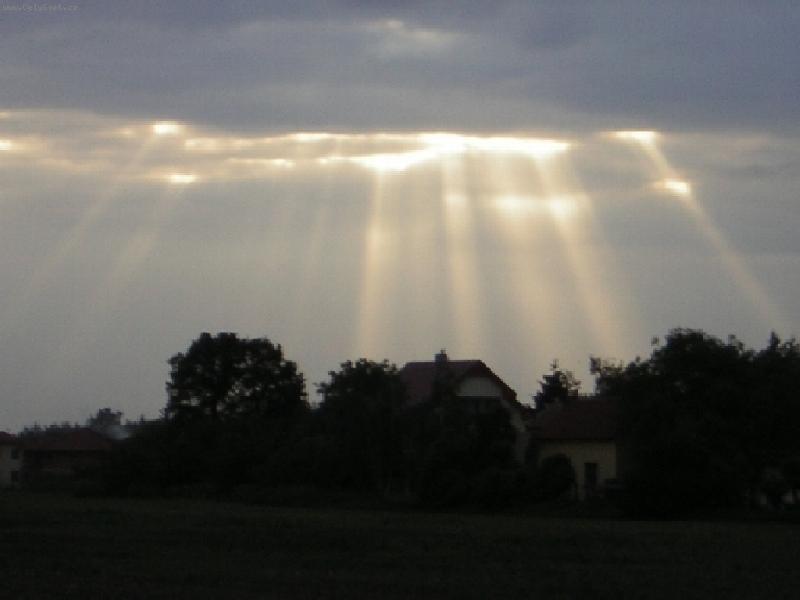 Foto: Slunce dělá divy...-Podvečerní slunecní paprsky