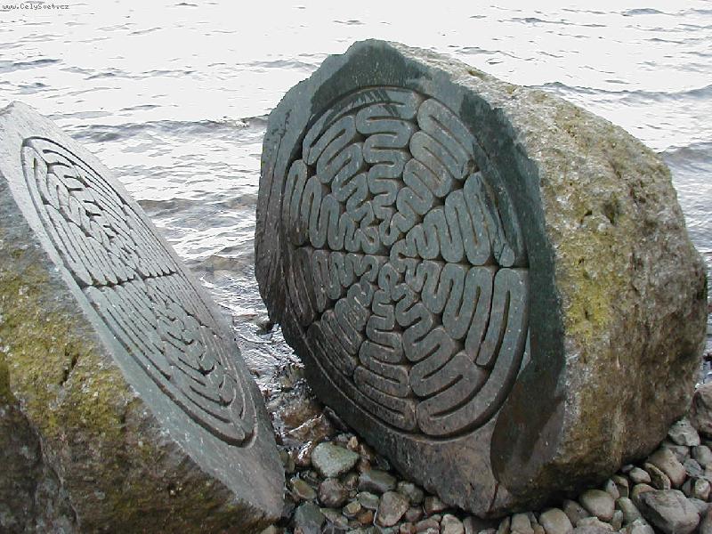 Foto: kamenný obraz-zvláštní kámen jsme našli u jezera v Lake District