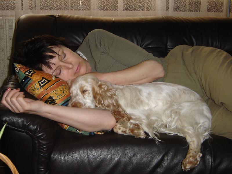 Foto: Takhle je nám v něděli odpoledne nejlíp-Foto paničky a Nelinky