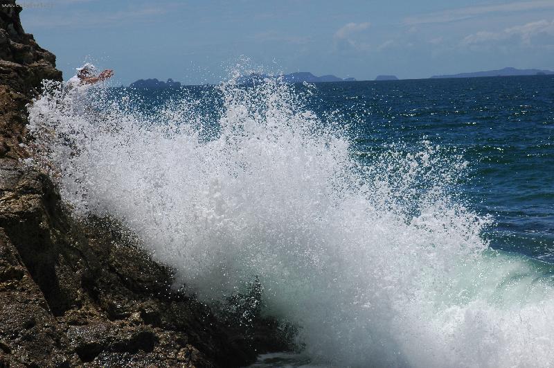 Foto: Už necákej to stačí-Peřej na skále