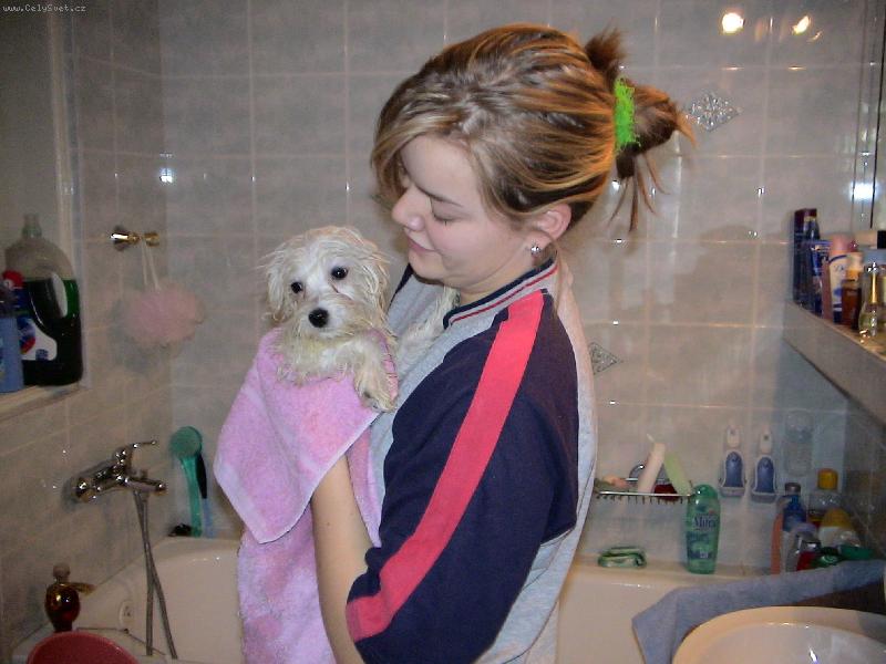 Foto: Nelinka-První koupání