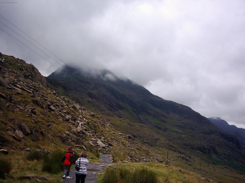 Foto: Hora Snowdon-kopeček na dosak ruky