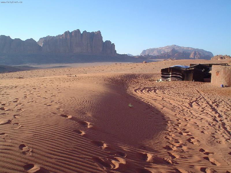 Foto: poušť Wadi Rum
