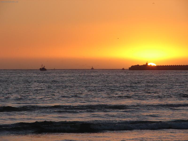 Foto: Západ nad Atlantikem