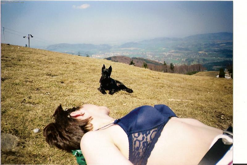 Foto: Tady jsem pánem já-odpočinek po výšlapu