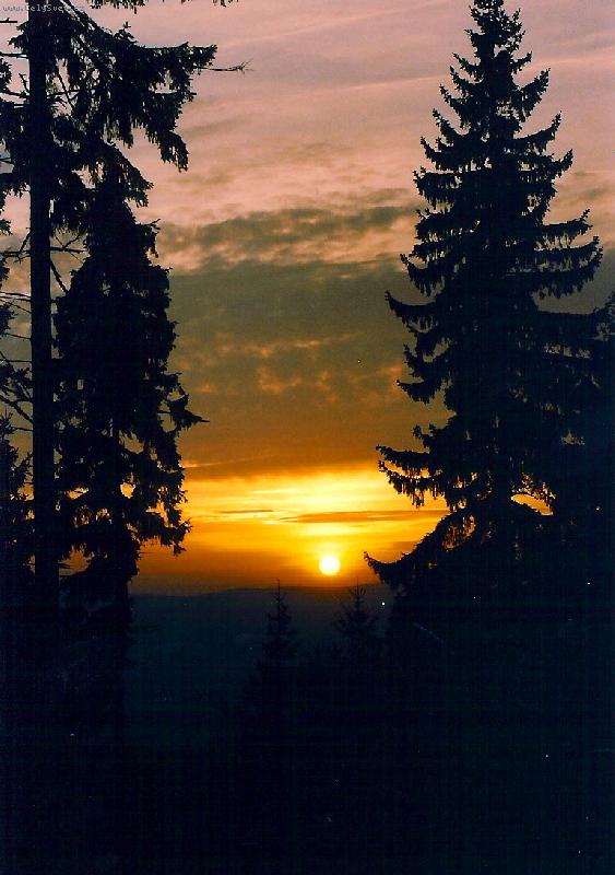 Foto: západ v Jizerkách