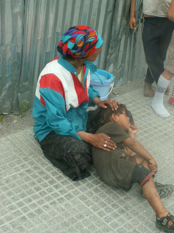 Foto: Cesty po Abanii  Květen 2006-Žebračka