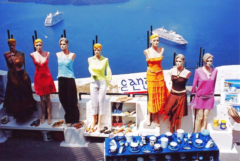 Foto: Módní přehlídka.-Santorini - Théra