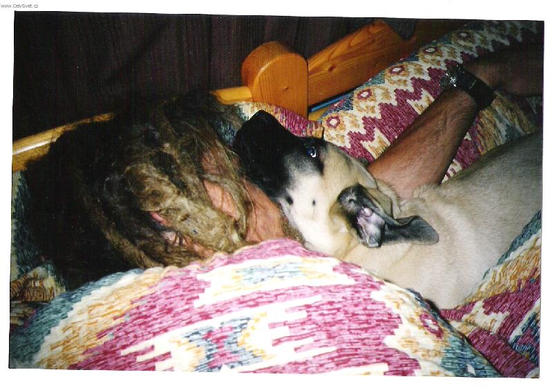 Foto: Terezka-tulivec už odmala-Terka s páníčkem