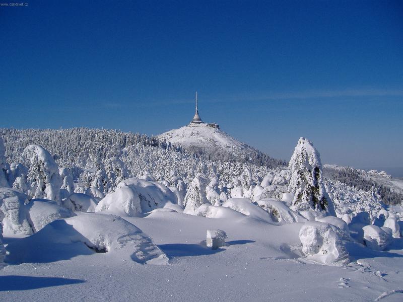 Foto: Sněhová pohádka-Ještěd v zimě
