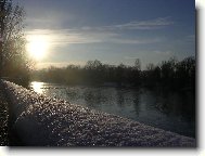 Zimní západ slunce