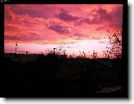 Krajina v západu slunce