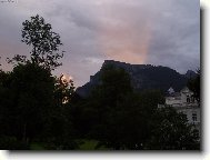 Západ slunce v Alpách