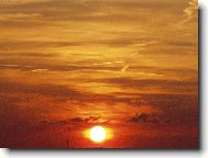 zapad slunce nad Táborem