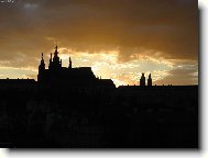 Západ za Pražským hradem