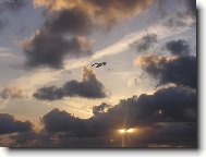 Obloha u břehů Velké Británie