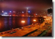Noc na břehu Hongkongu