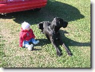 Tady jsem se svou malou paničkou