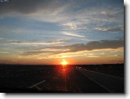 Západ slunce u jezera Krka