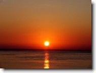 západ slunce nad Sardinii