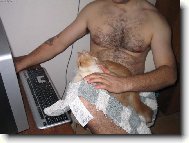 dva chlupáči na netu..