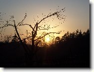 západ slunce v zahrádkách