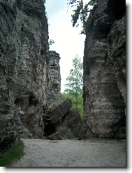 Pískovcové stěny - Tisá