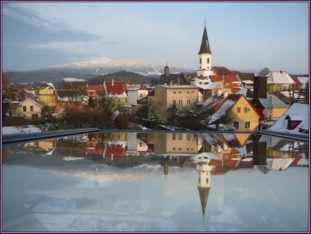 Foto: Zima pod Ještědem začíná ...